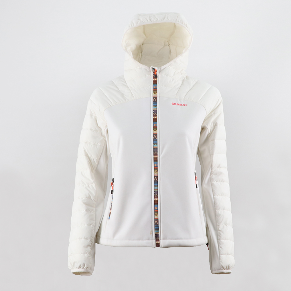 Factory Price One Piece Ski Suit -
 Women’s insulated hooded hybrid jacket 8217030 – Senkai