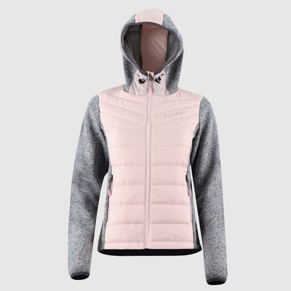 OEM/ODM Supplier Ladys Down Coat -
 Women’s puffer hybrid jacket 17930-F – Senkai