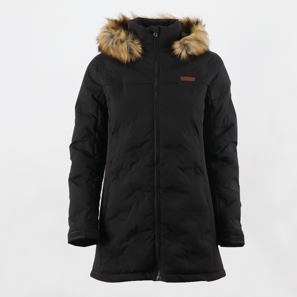 China Cheap price Insulated Fishing Jacket -
 women’s long padded jacket 8219614 fabric with 3D effect – Senkai