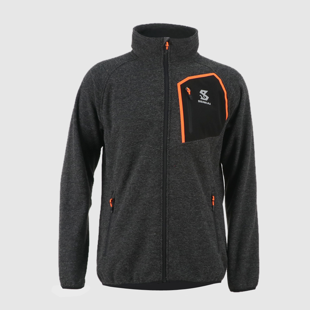 OEM Factory for Black Fluffy Jacket -
 Men’s seamless pockets sweater fleece jacket 8219425 – Senkai