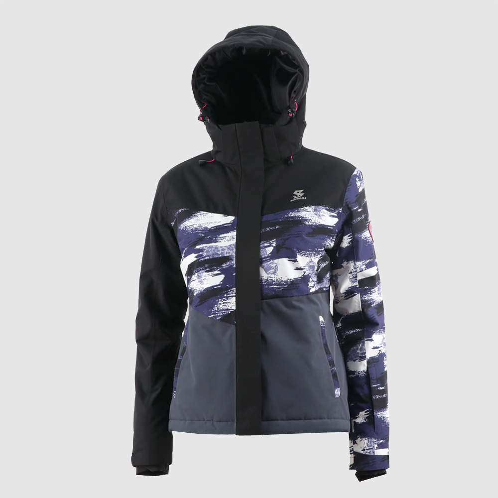 Factory Cheap Sherpa Lined Denim Jacket -
 Women’s  hooded waterproof outdoor padding jacket 8220650tape seam – Senkai
