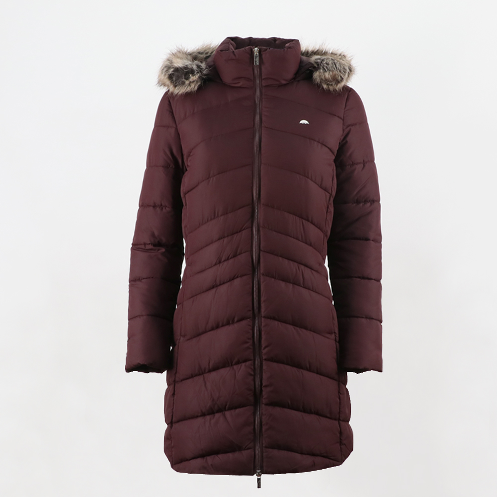 Excellent quality Pink Snow Jacket -
 Women’s long  padded jacket with fur hood MI19507  – Senkai