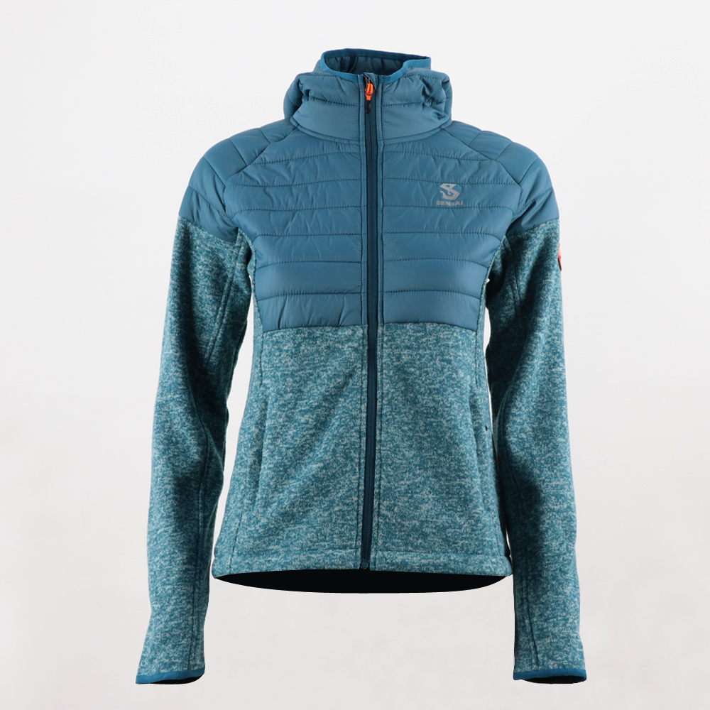 OEM/ODM Factory Womens Light Weight Padded Jacket -
 Women’s sweater fleece hybrid jacket 8219536 – Senkai