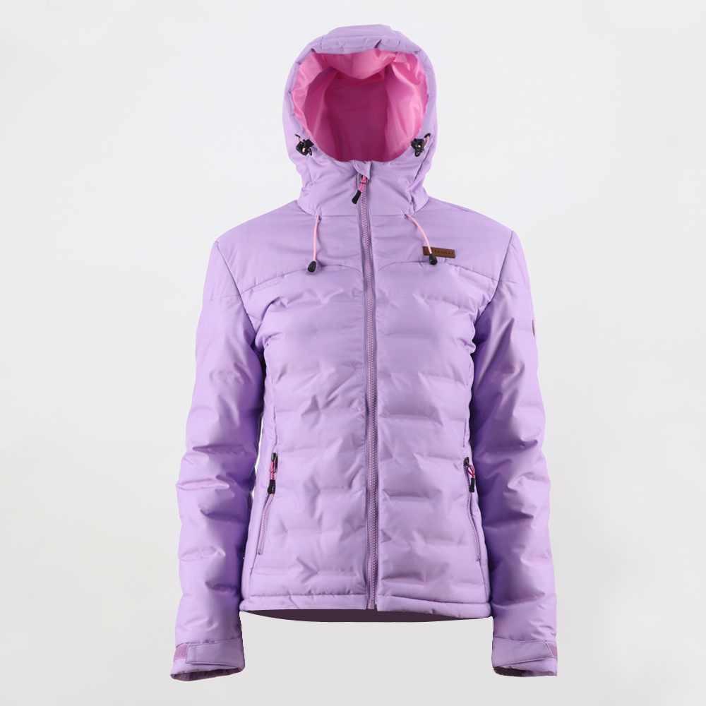 Free sample for Sherpa Jacket -
 women’s padded jacket 8219426 fabric with 3D effect – Senkai